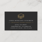 QR-code Beton- en Cementdiensten Bedrijf Visitekaartje (Voorkant)