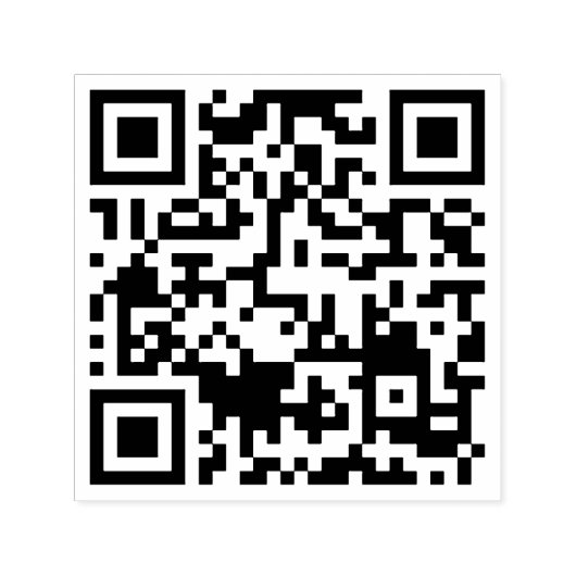 QR-code Bezos Wealth Zelfinktende Stempel (Design)