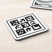 qr-code bier onderzetter (Linkerzijde)