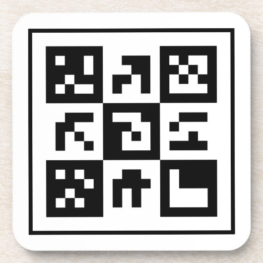 qr-code bier onderzetter (Voorkant)
