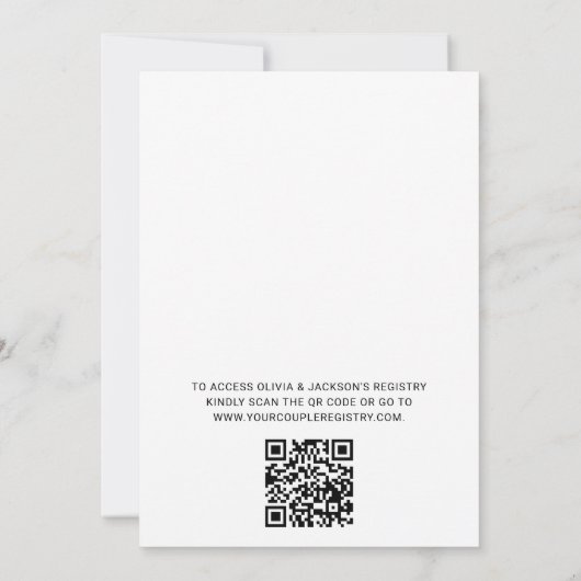 QR Code Bier Wijnbrouwerij Koppels Douche Kaart (Achterkant)