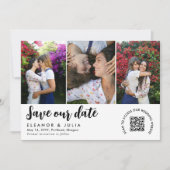 QR Code Bigouwebinden met foto's opslaan Datum Save The Date (Voorkant)