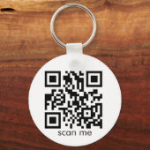 QR-code bij verlies schaalbaar Sleutelhanger (Voorkant)