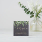 QR-code bijtende eucalyptus botanische bruiloft RS Informatiekaartje (Staand voorkant)