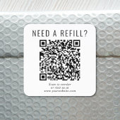 QR-code bijvullen Vierkante Sticker