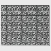 QR-code Birthday Cadeaupapier (Vlak)