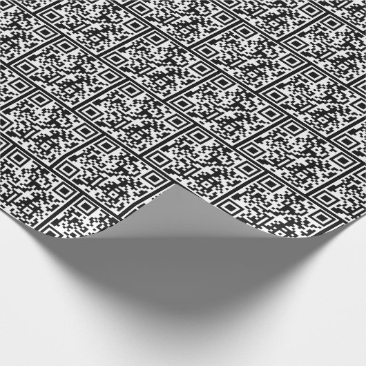 QR-code Birthday Cadeaupapier (Hoek)