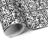 QR-code Birthday Cadeaupapier (Rol Hoek)