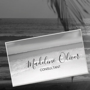 QR Code Black en White Ocean Zee Professional Bus Visitekaartje