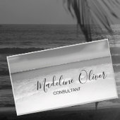 QR Code Black en White Ocean Zee Professional Bus Visitekaartje