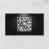 QR-code Black Gold Visitekaartje - onder Spotlight (Achterkant)