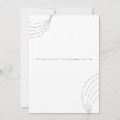 QR Code Black White Wedding Kaart (Achterkant)