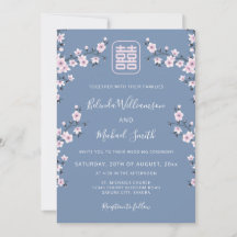 QR Code Blau Stof Roze | Chinese Huwelijk
