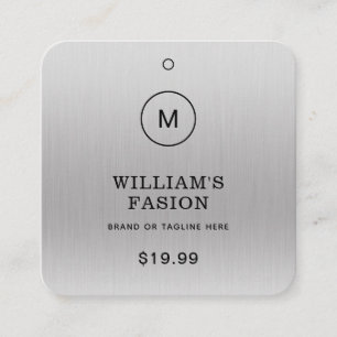 QR-code Blauw Kledinglabel Prijs Hang Label