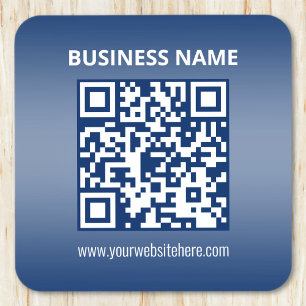 QR-code   Blauw (of elke kleur) Verloop Bier Onderzetter