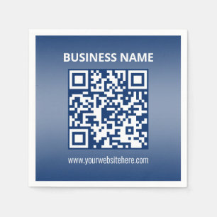 QR-code Blauw (of elke kleur) Verloop Servet