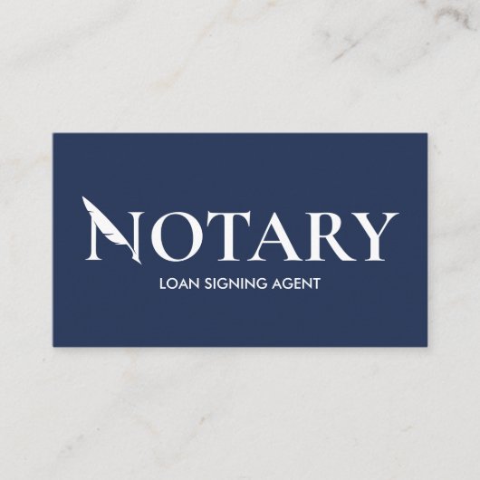 QR Code Blauw & Wit Professionele Notaris Visitekaartje (Voorkant)