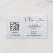 QR-code blauwe oceaan Visitekaartje (Achterkant)