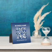 QR-code | Blauwe (of elke kleur) verloop Fotoplaat (Insitu)
