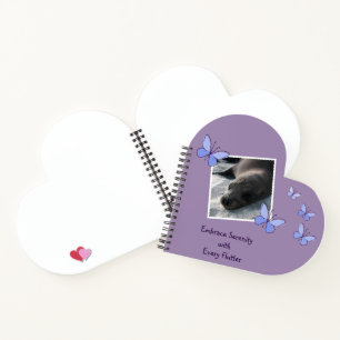 QR Code Blauwe Vlinder Flutter Journaal Notitieboek