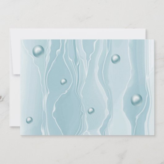 QR Code Blauwgroen Blauwe Zijde Folie Zaken Notitiekaartje (Achterkant)