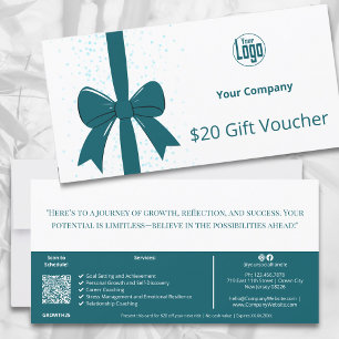 QR Code Blauwgroen Life Coach Services Cadeaubon K