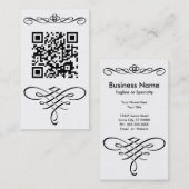 QR-code bloeit Visitekaartje (Voorkant / Achterkant)