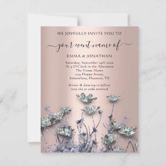 QR CODE Bloemrijke Weide Wilde Bloemen Groene Plan (Voorkant)