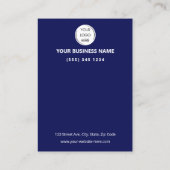 QR-code Blue Business Review GOOGLE en YELP Visitekaartje (Achterkant)