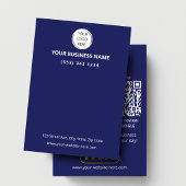 QR-code Blue Business Review GOOGLE en YELP Visitekaartje