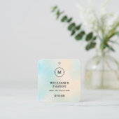 QR Code | Blue Clothing Label Price Hang Tag (Staand voorkant)