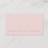 QR Code Blush Gold Visitekaartje (Voorkant)