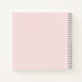 QR-code | Blush roze minimalistisch eenvoudig scan Notitieboek (Achterkant)