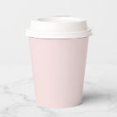 QR-code | Blush roze promotiebedrijf Papieren Bekers (Achterkant)