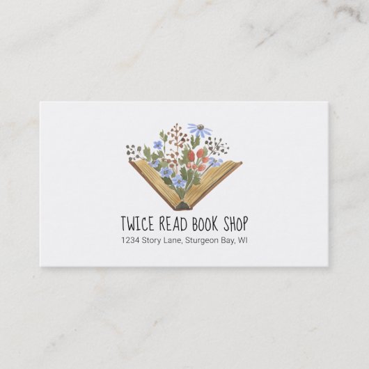 QR-code boekwinkel Visitekaartje (Voorkant)