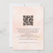 QR Code Boho Bloemen Bruiloft Uitnodiging (Achterkant)
