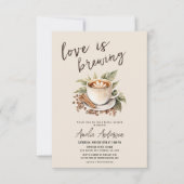 QR Code Boho Love is Brewing Vrijgezellenfeest Kaart (Voorkant)