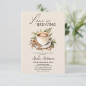 QR Code Boho Love is Brewing Vrijgezellenfeest Kaart (Staand voorkant)