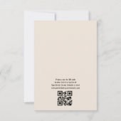 QR Code Boho Love is Brewing Vrijgezellenfeest Kaart (Achterkant)