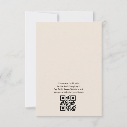 QR Code Boho Love is Brewing Vrijgezellenfeest Kaart (Achterkant)