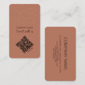 QR Code Boho verbindt met ons Visitekaartje (Voorkant / Achterkant)