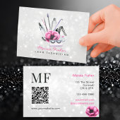 QR Code Bokeh Lash Technician, Eyelashes QR Code Visitekaartje