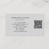 QR Code Boom van het Leven Yoga Instructeur Visitekaartje (Achterkant)