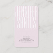 QR Code Boutique Elegant Minimalistisch Monogram Visitekaartje (Achterkant)