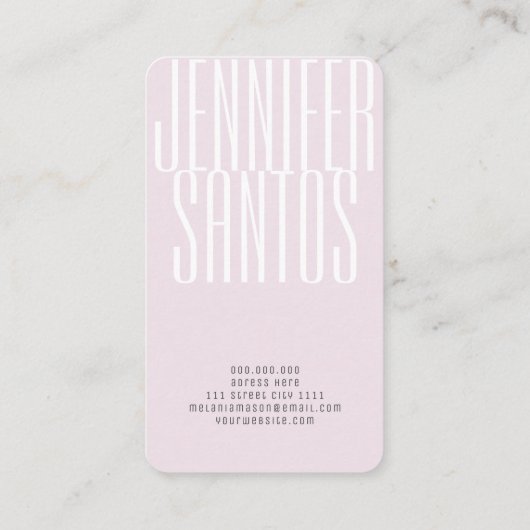 QR Code Boutique Elegant Minimalistisch Monogram Visitekaartje (Achterkant)