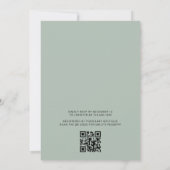 QR Code Boys Safari Animals Baby shower Kaart (Achterkant)