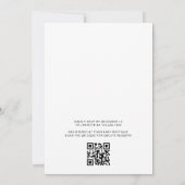 QR Code Boys Safari Animals Baby shower Kaart (Achterkant)