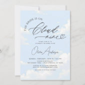 QR Code Bride staat op Cloud Nine Vrijgezellenfees Kaart (Voorkant)