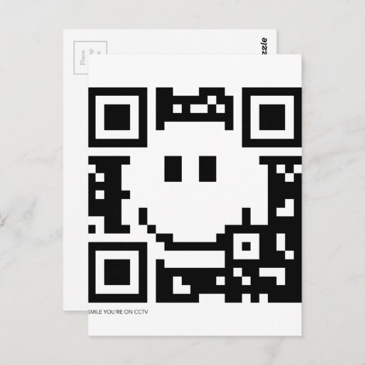 QR-code Briefkaart (Voorkant / Achterkant)