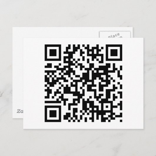 QR-code Briefkaart (Voorkant / Achterkant)